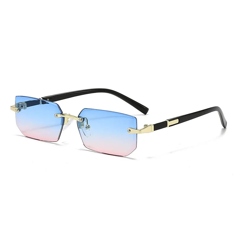 Gafas de Sol Cuadradas Sin Montura Mujer - Fashion Jelly Coloridas Outdoor Viaje Personalizadas