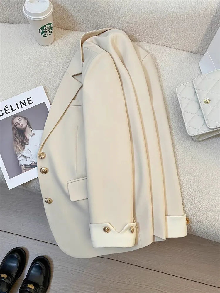 Blazer Mujer Elegante Manga Larga