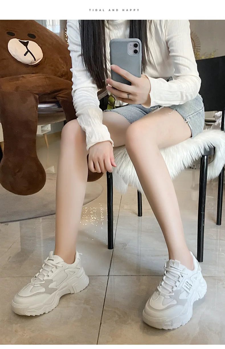 Sneakers Chunky Plataforma Mujer Otoño - Zapatillas Suela Gruesa Transpirables