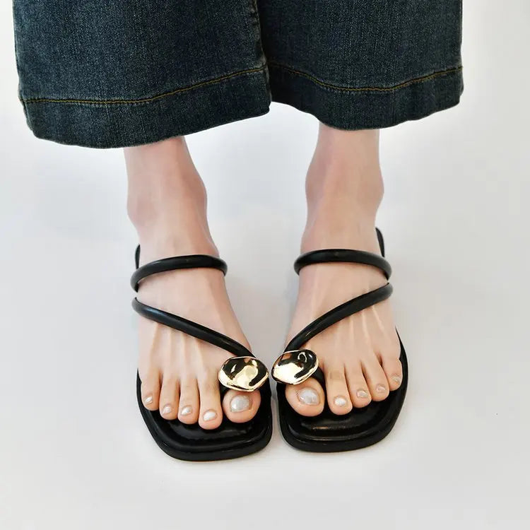 Sandalias Tacón Bajo Mujer 2025 - Zapatos Clip Toe Walking Verano Fashion