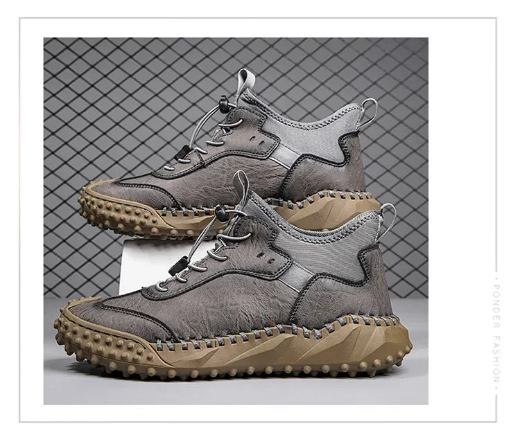 Botines Hombre Cuero Casual - Botas Tobillo Otoño Invierno Outdoor