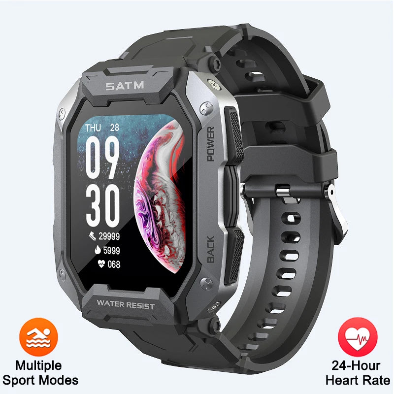 Smartwatch IP68 ATM Natación - Deportivo Outdoor Fitness Tracker Salud para Android iOS
