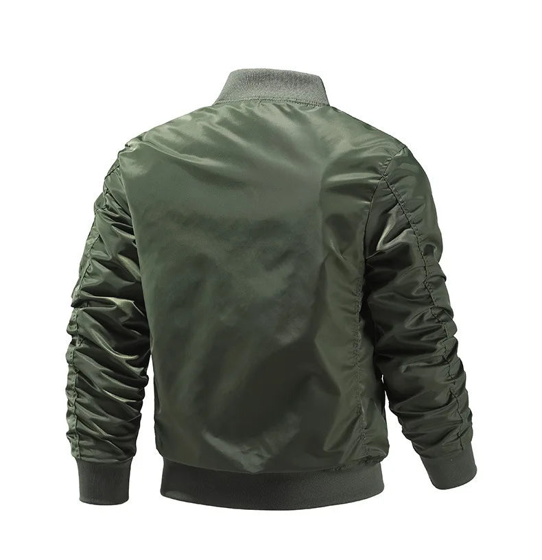 Chaqueta Bomber MA1 Air Force Hombre - Jacket Fino Ajustado M-5XL