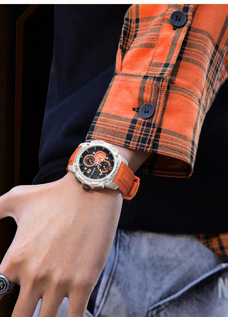 Reloj Mark Fairwhale 4360 Deportivo - Cuarzo Silicona Multifunción Resistente al Agua