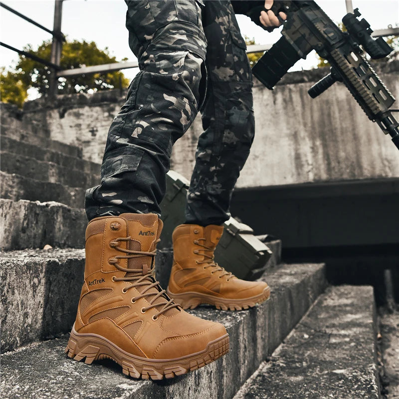 Botas Hiking Hombre High-Top Outdoor - Senderismo Cálidas Cómodas Casual Invierno