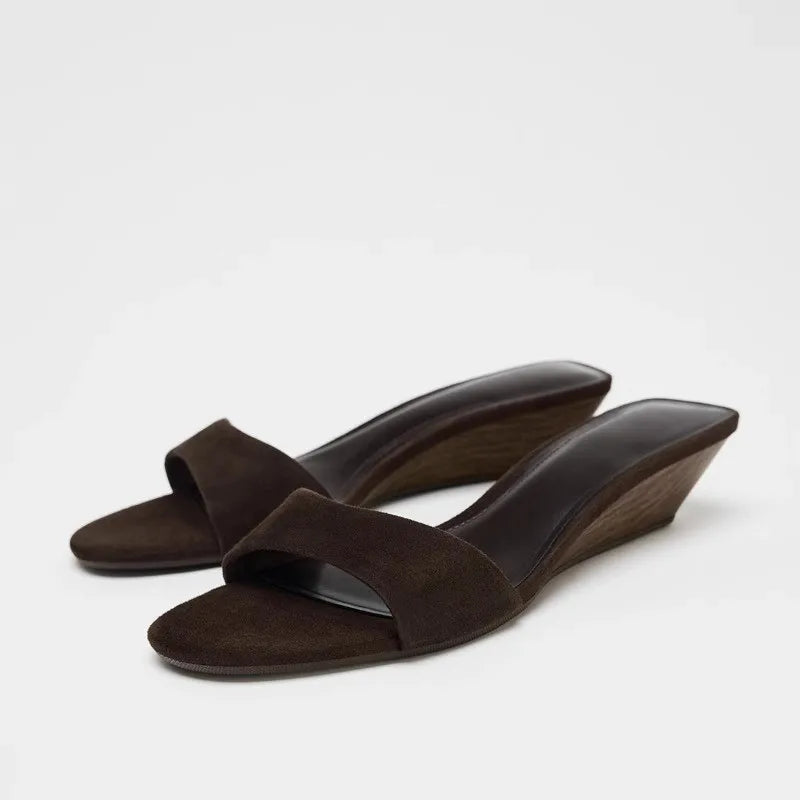 Sandalias Plataforma Mujer Luxury 2025 - Zapatos Cuña Versátiles Fashion Verano