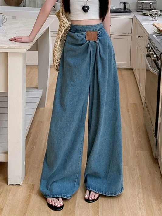 Jeans Mujer Pierna Ancha Americanos - Pantalón Holgado 2025