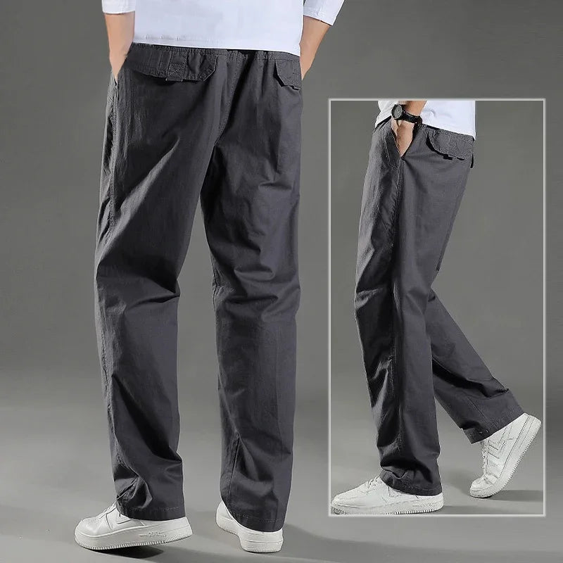 Pantalón Cargo Hombre Algodón - Pantalón Trabajo Verano 6XL