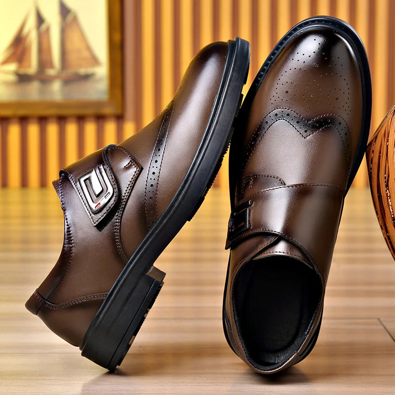 Zapatos Hombre Marca Italiana High-End - Vestir Banquete Cuero Casual Oficina Entrevistas Business