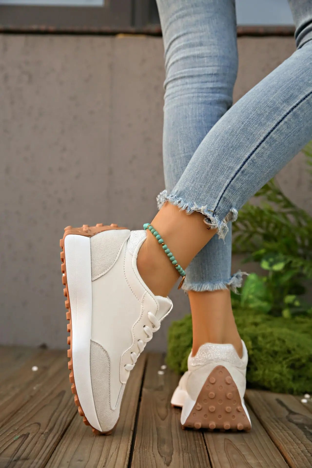 Sneakers Walking Mujer 2025 - Zapatillas Deportivas Plataforma Antideslizantes