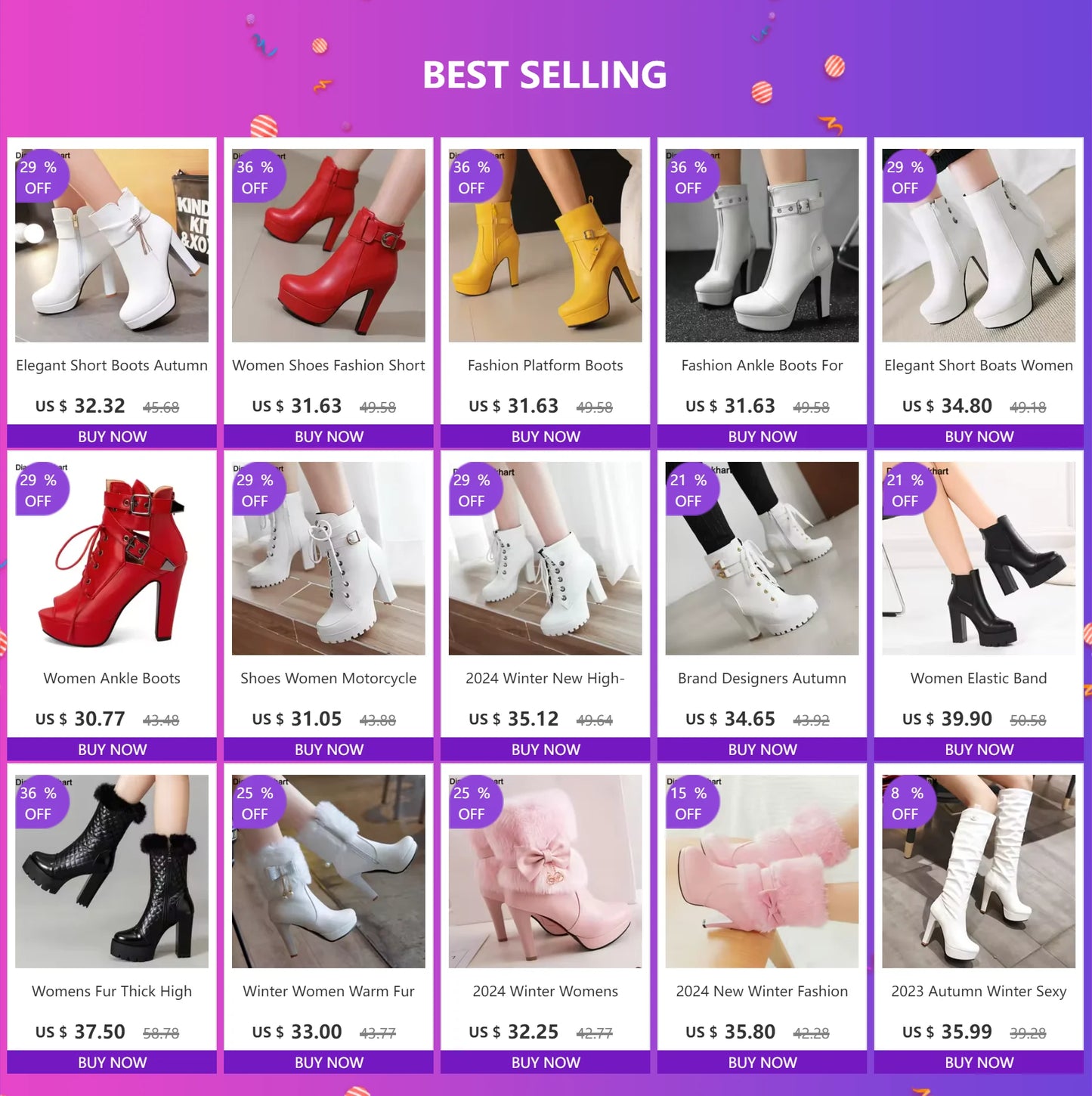 Botas Tobillo Mujer Plataforma Cordones - Tacón Alto Hebilla Talla 34-46