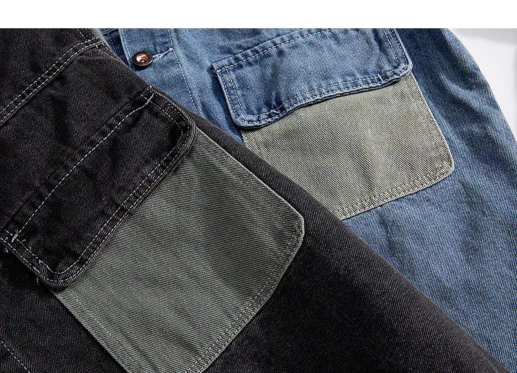 Chaqueta Denim Hombre Oversize - Jacket Jeans Hip Hop Japonés