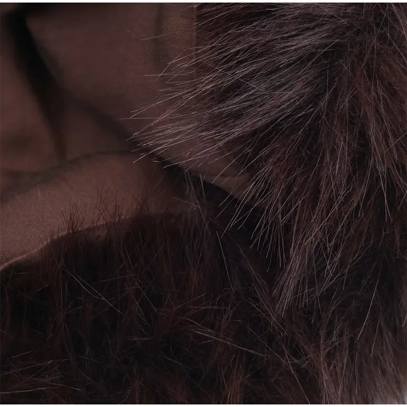 Chaqueta Mujer Elegante PU Piel - Chaqueta Solapa Doble Botón 2025