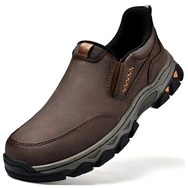 Zapatos Casuales Hombre Cuero - Mocasines Slip-On Antideslizantes