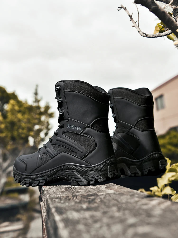 Botas Hiking Hombre High-Top Outdoor - Senderismo Cálidas Cómodas Casual Invierno