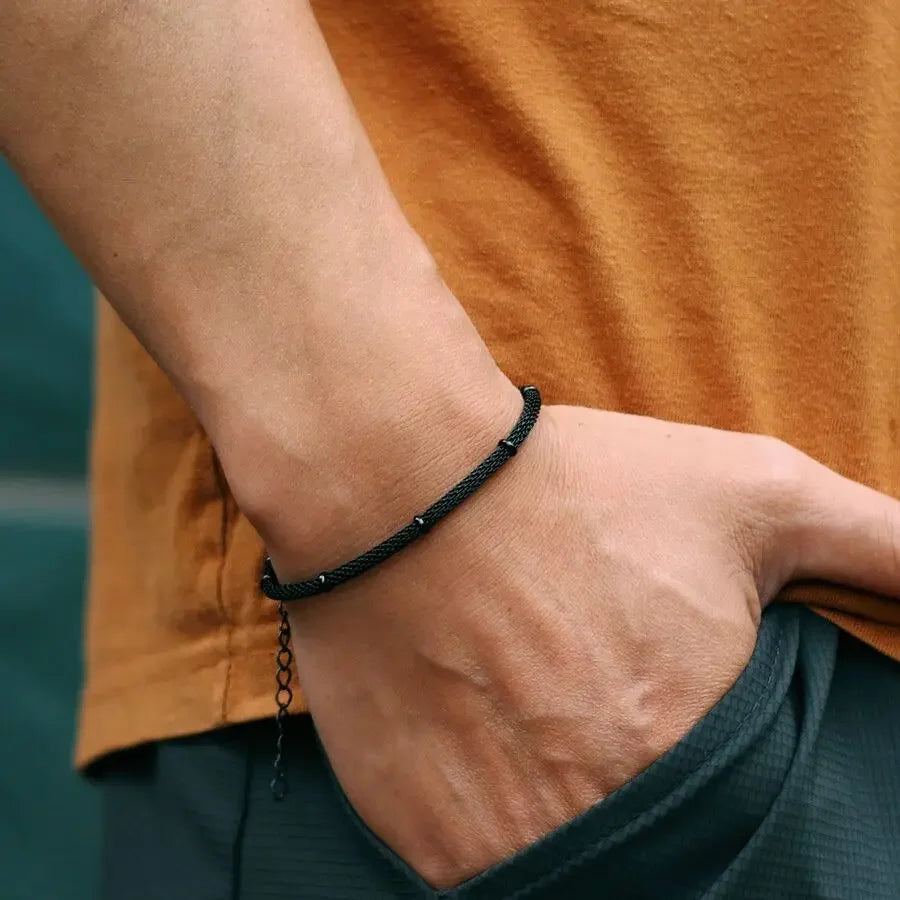 Pulsera Acero Inoxidable Hombre Ajustable - Hipoalergénica