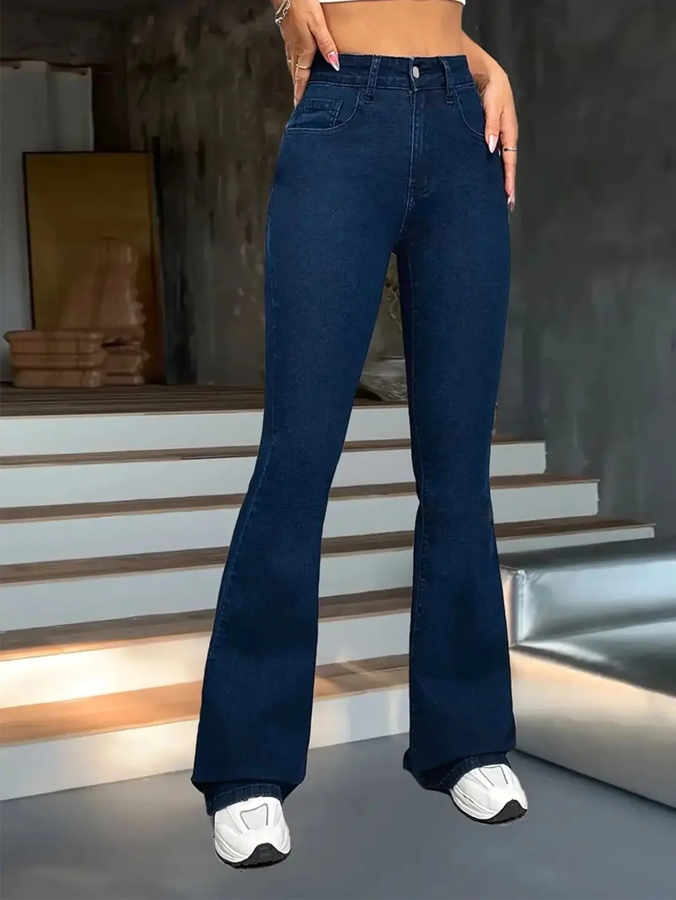 Vaqueros Mujer Skinny Coreanos 2025 - Jeans Cintura Alta Elásticos Vintage