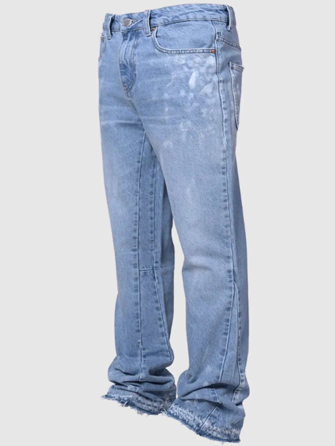 Vaqueros Hombre Vintage 2025 Streetwear - Jeans Rectos Desgastados Lavado Retro