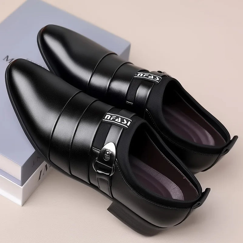 Zapatos Vestir Hombre Slip-On - Formales Boda Oficina Trabajo Loafers Elegantes