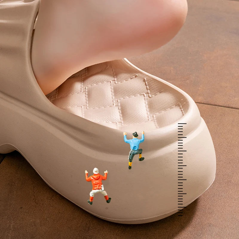 Chinelos Plataforma Chunky Mujer 2025 - Sandalias EVA Cuña Playa