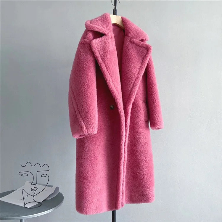 Chaqueta Teddy Bear Mujer Invierno - Abrigo Lana Oversize 2025