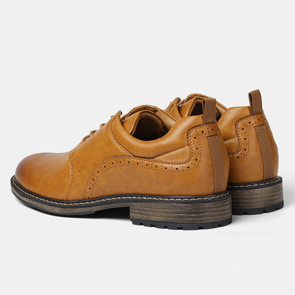 Zapatos Casual Hombre Cuero 2025 - Cómodos Fashion Derby Primavera Otoño