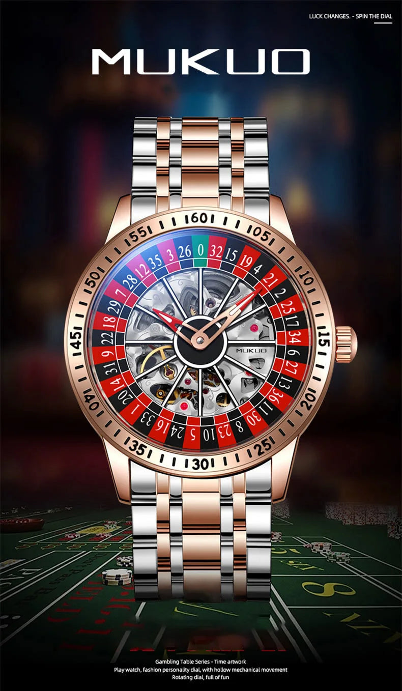 Reloj Hombre Mecánico Automático Luxury - Reloj Pulsera Impermeable Luminoso