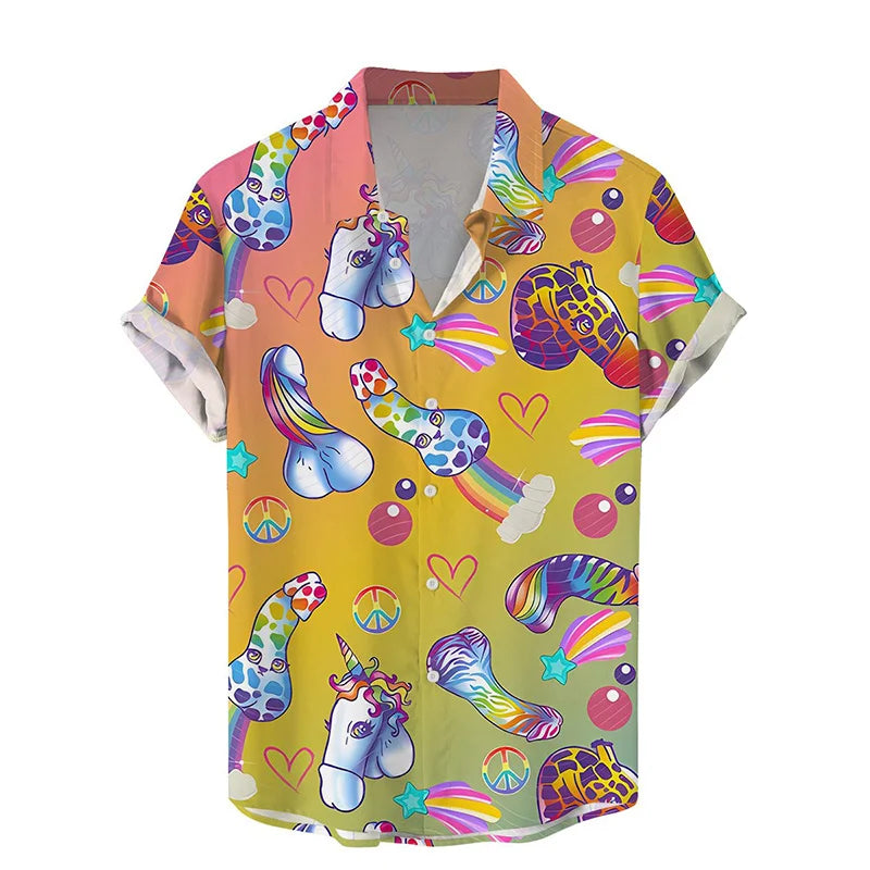 Camisa Hawaiana Hombre Verano - Manga Corta Casual Fashion Suelta Transpirable