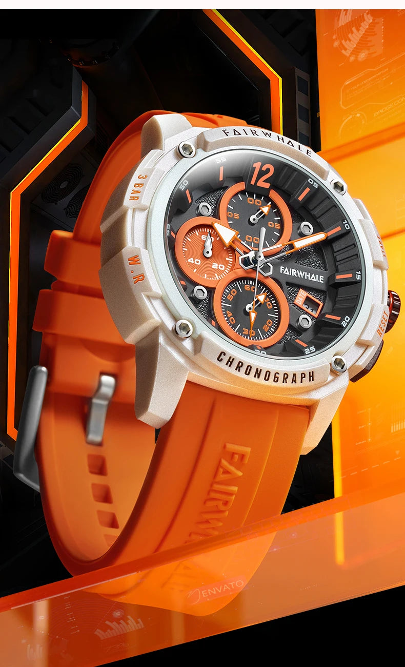 Reloj Mark Fairwhale 4360 Deportivo - Cuarzo Silicona Multifunción Resistente al Agua