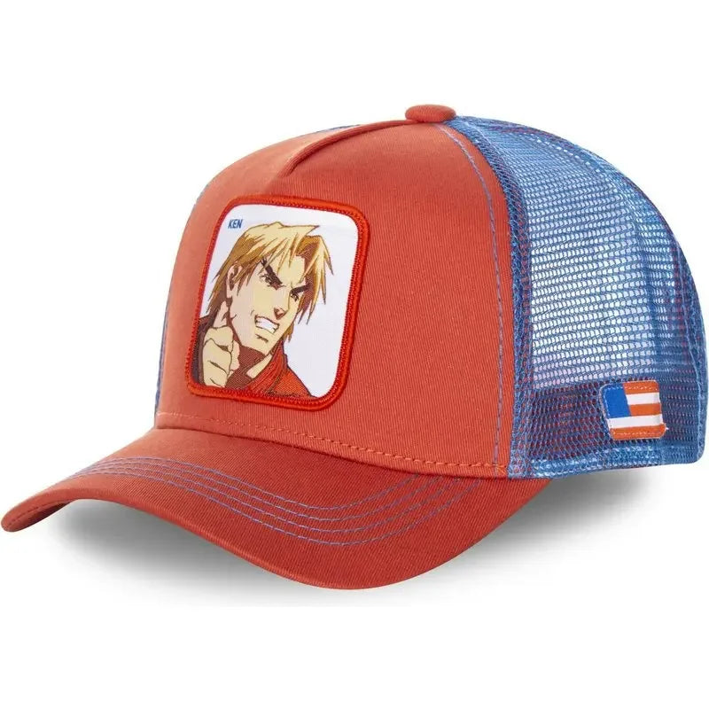 Gorra Street Fighter Bordado - Baseball Cap Trucker Mesh Hip Hop