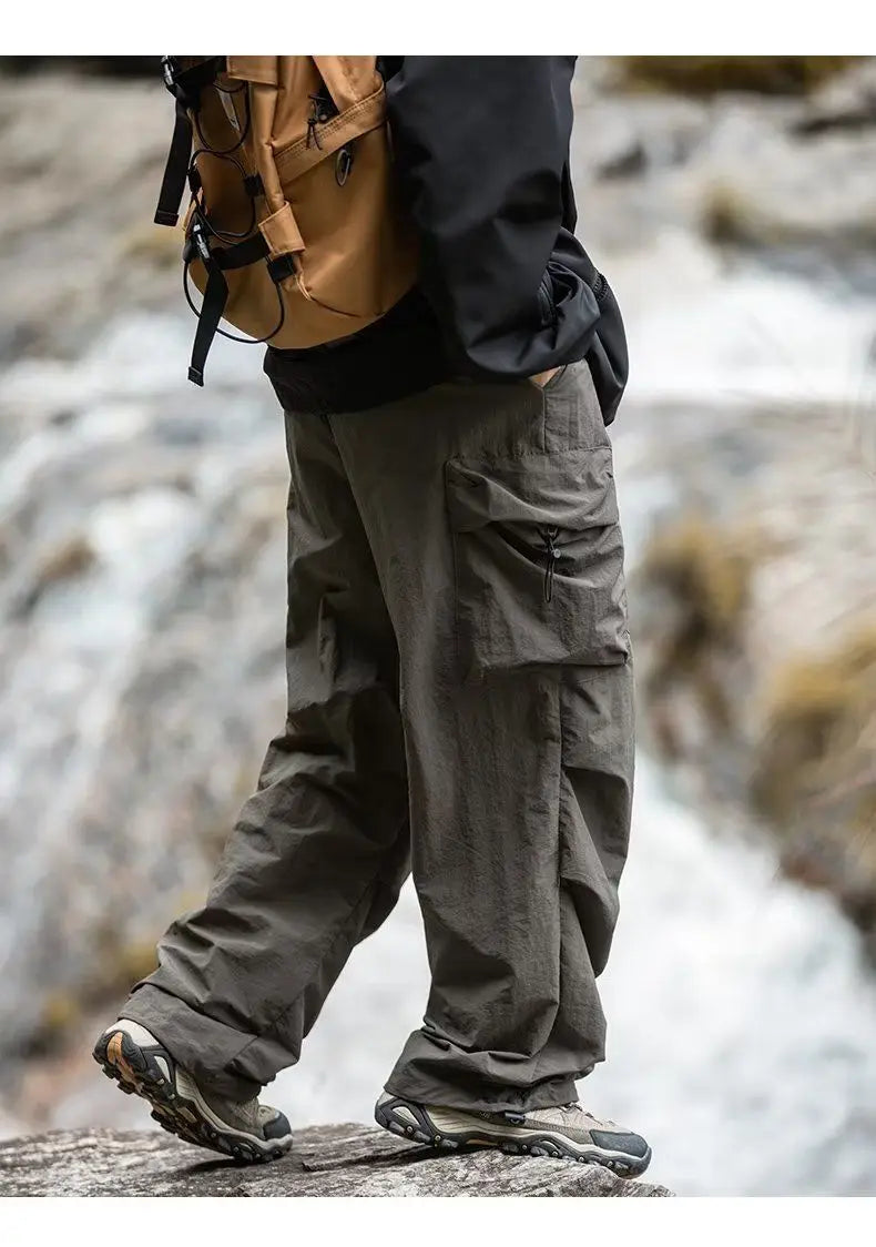 Pantalón Cargo Hombre Verano - Pantalón Paracaidista Outdoor Hiking
