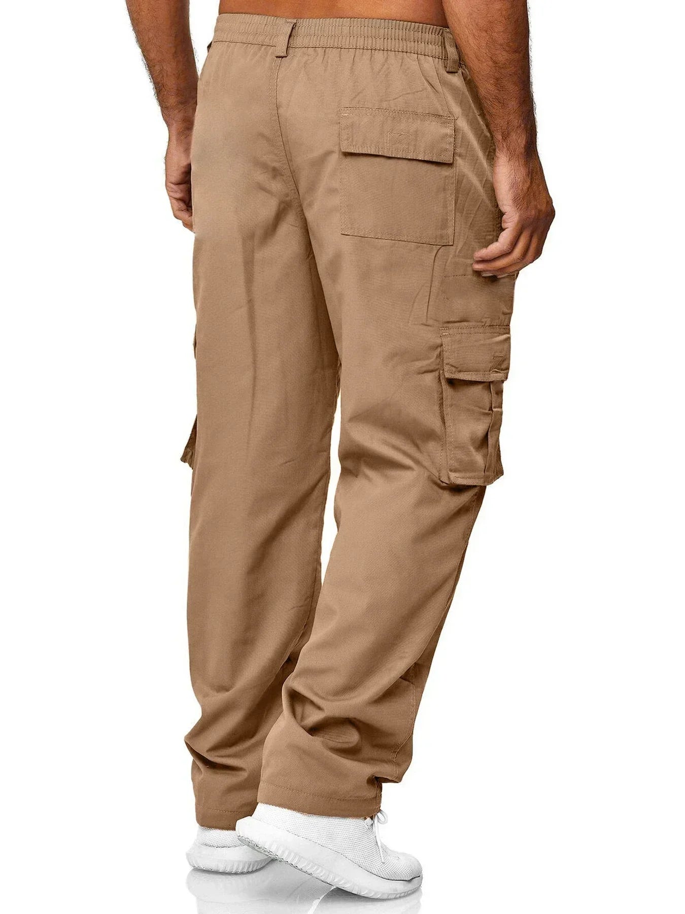 Pantalón Cargo Hombre Multibolsillos - Pantalón Casual Holgado Primavera