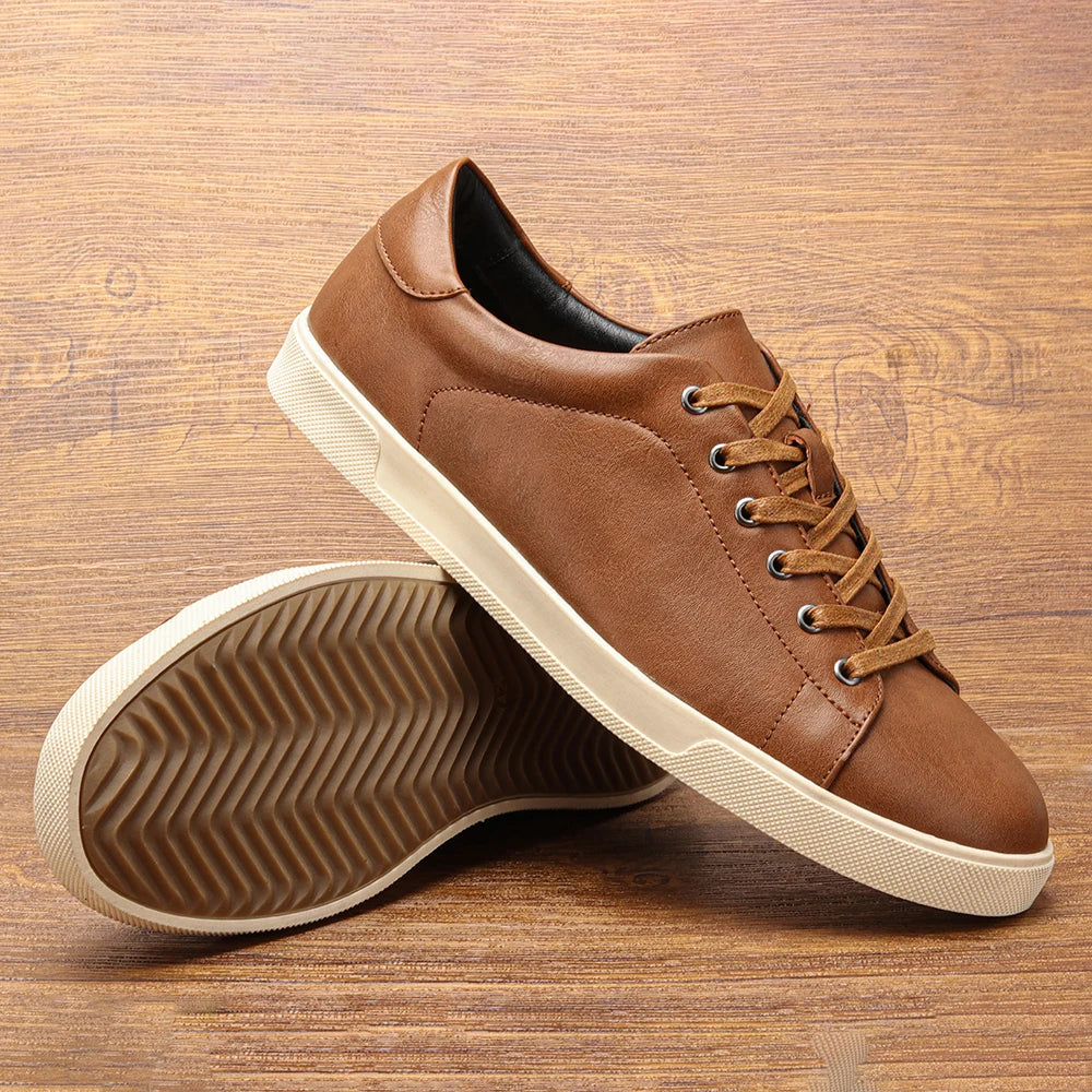 Zapatos Hombre Casual 2025 - Cuero Fashion Cómodos Marca