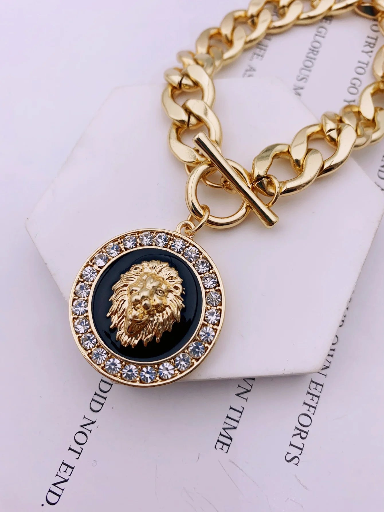 Pulsera Cabeza León Trenzada Unisex - Aleación Premium