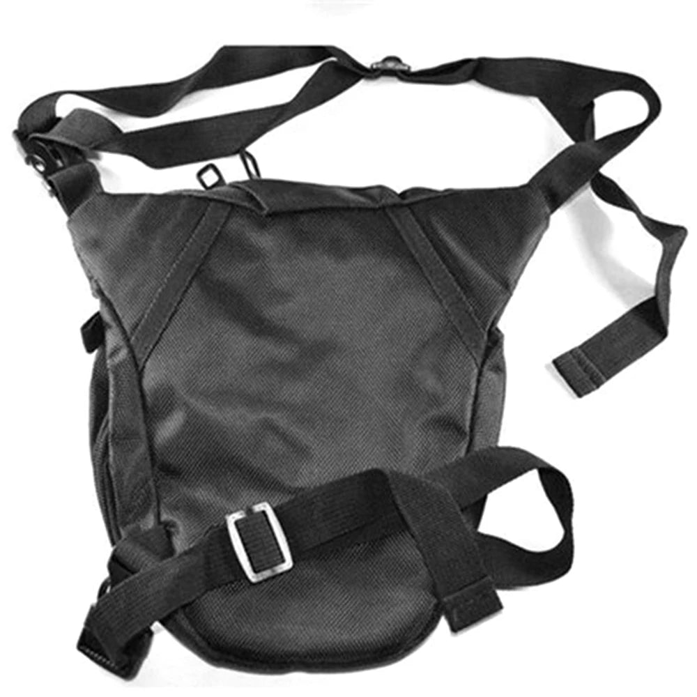 Riñonera Nylon Hombre Impermeable - Bolsa Pierna Militar Moto Cinturón Fanny Pack