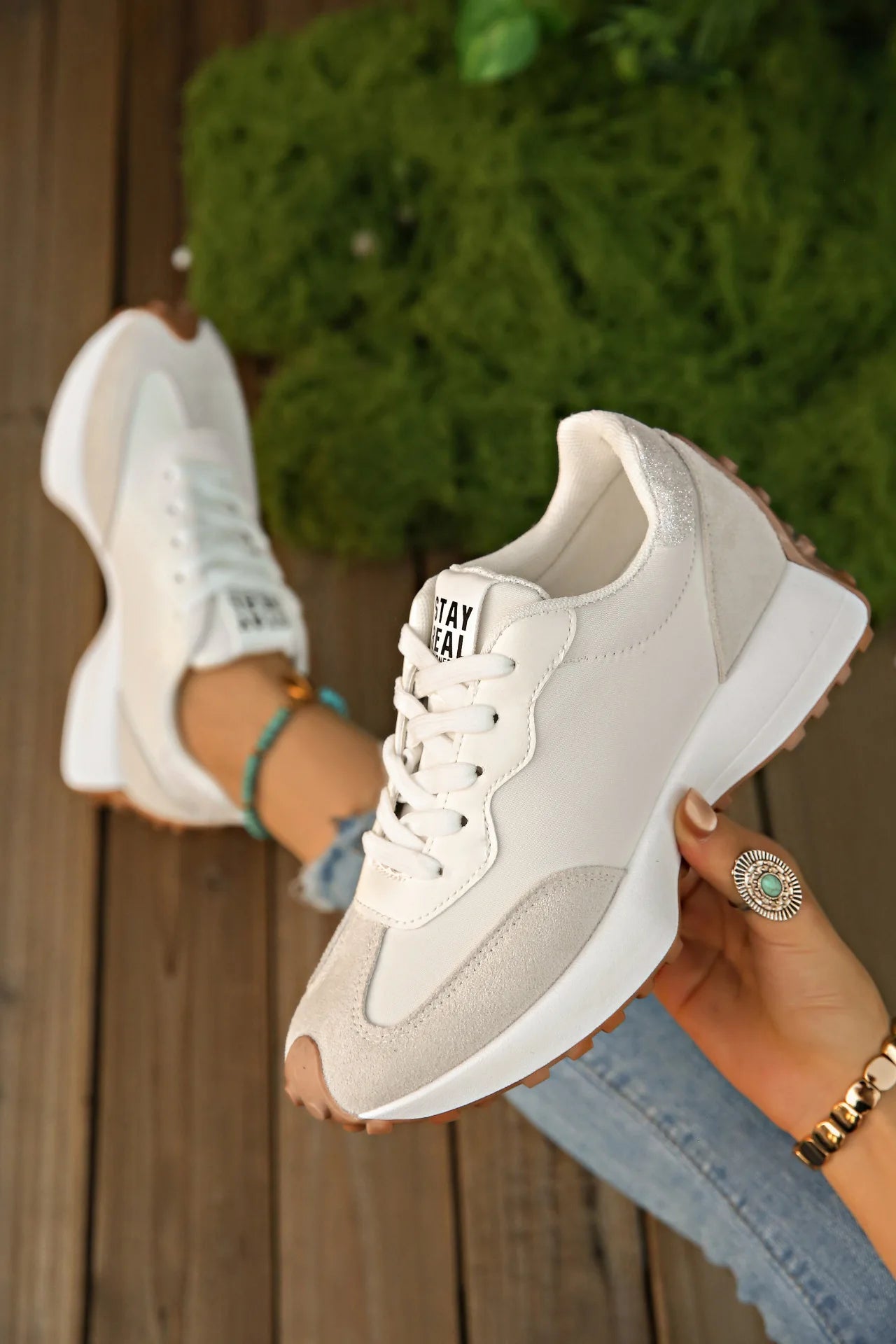 Sneakers Walking Mujer 2025 - Zapatillas Deportivas Plataforma Antideslizantes