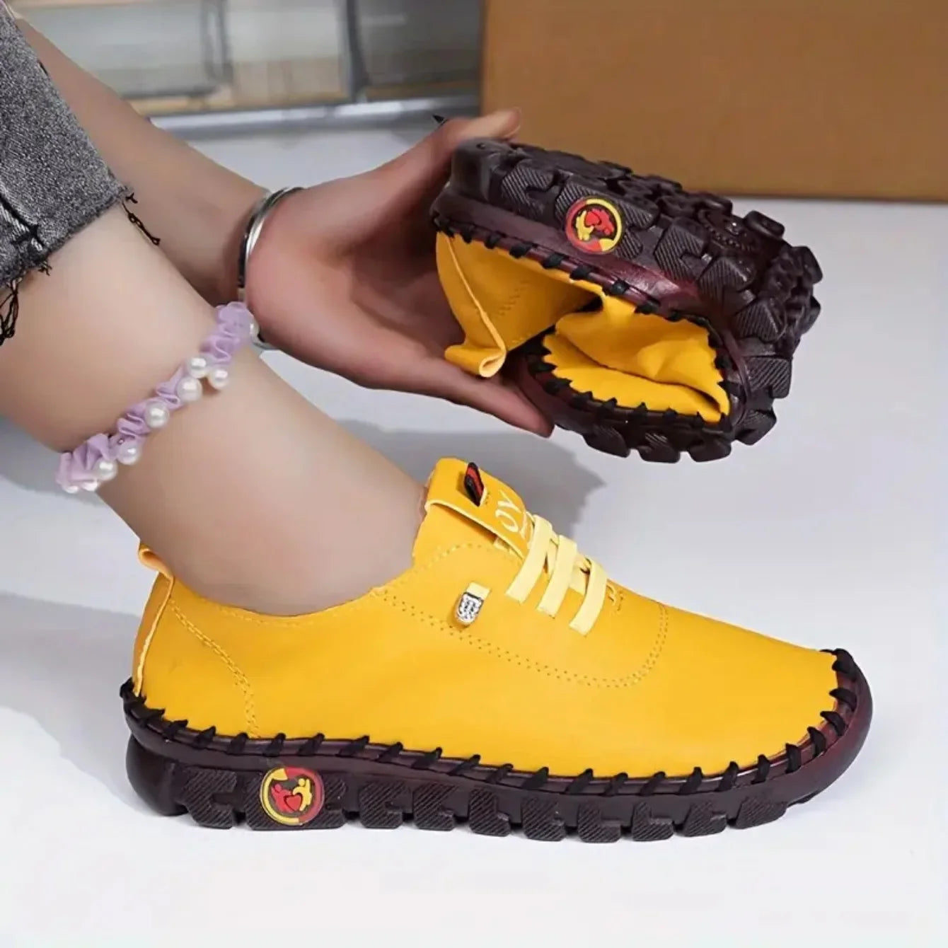 Sneakers Designer Mom Shoes Mujer - Zapatillas Suela Gruesa Outdoor Loafers