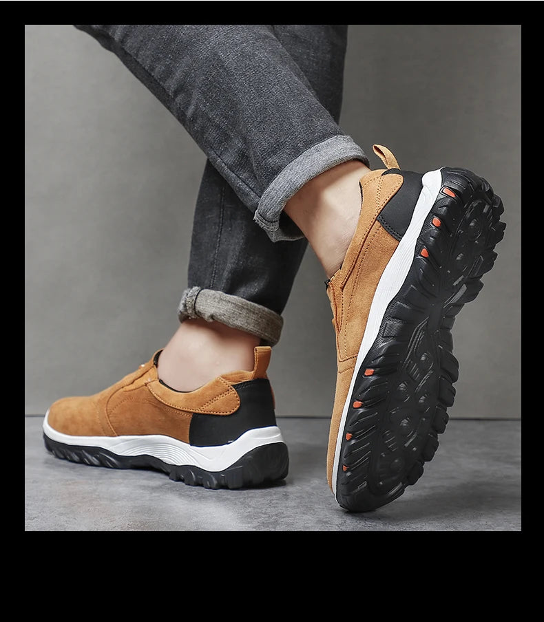 Zapatos Hombre Cómodos Casual - Walking Sneakers Slip-On Loafers Ligeros Mocasines