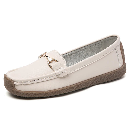 Zapatos Piel Mujer Moccasins - Loafers Designer Slip-On Planos Talla Grande