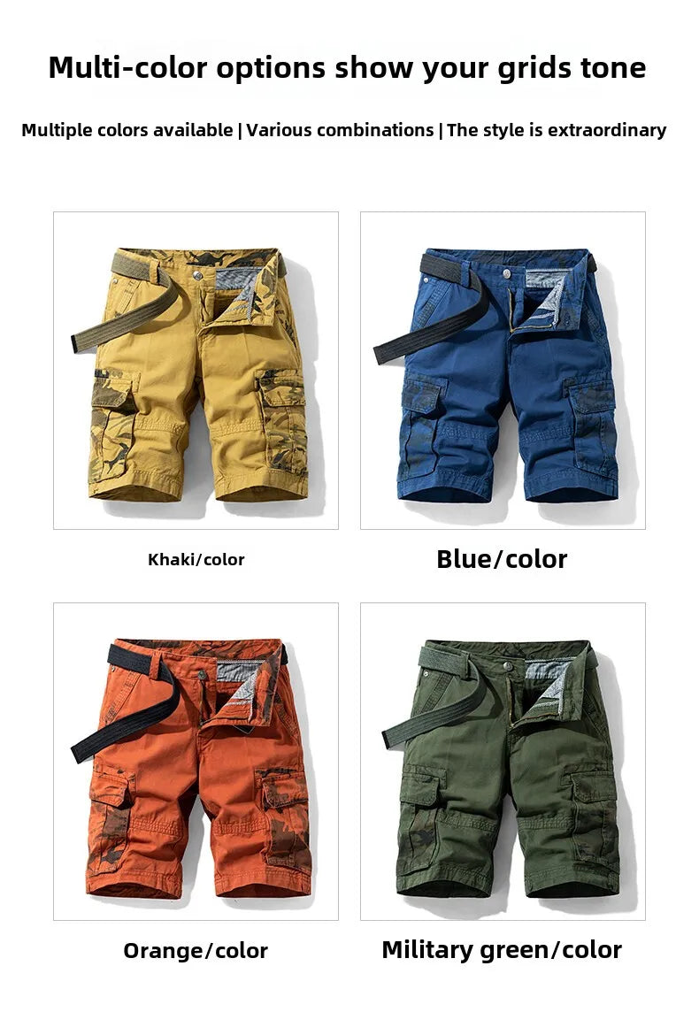 Shorts Trabajo Hombre Outdoor - Pantalones Casuales Senderismo Verano 2025