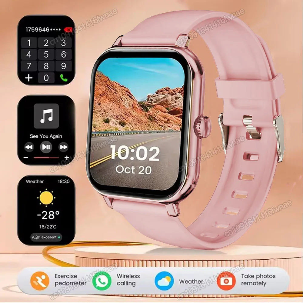 Smartwatch 2.01'' HD para Android iOS - Llamadas Bluetooth Deportivo Música