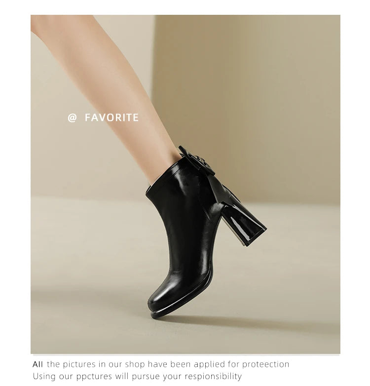 Botas Tobillo Mujer Plataforma Tacón - Lazo Trasero Calcetín Otoño Punk