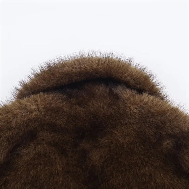 Chaqueta Mujer Piel Sintética Marrón - Chaqueta Reversible Otoño 2025