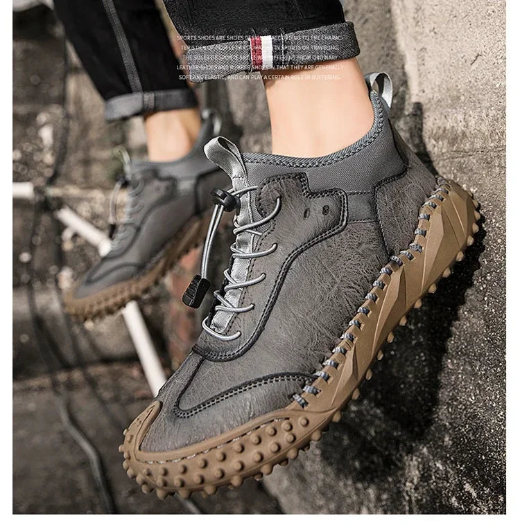 Botines Hombre Cuero Casual - Botas Tobillo Otoño Invierno Outdoor