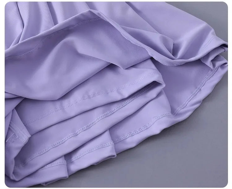 Falda Tenis Mujer Plisada - Falda Deportiva Golf Cintura Alta Con Shorts