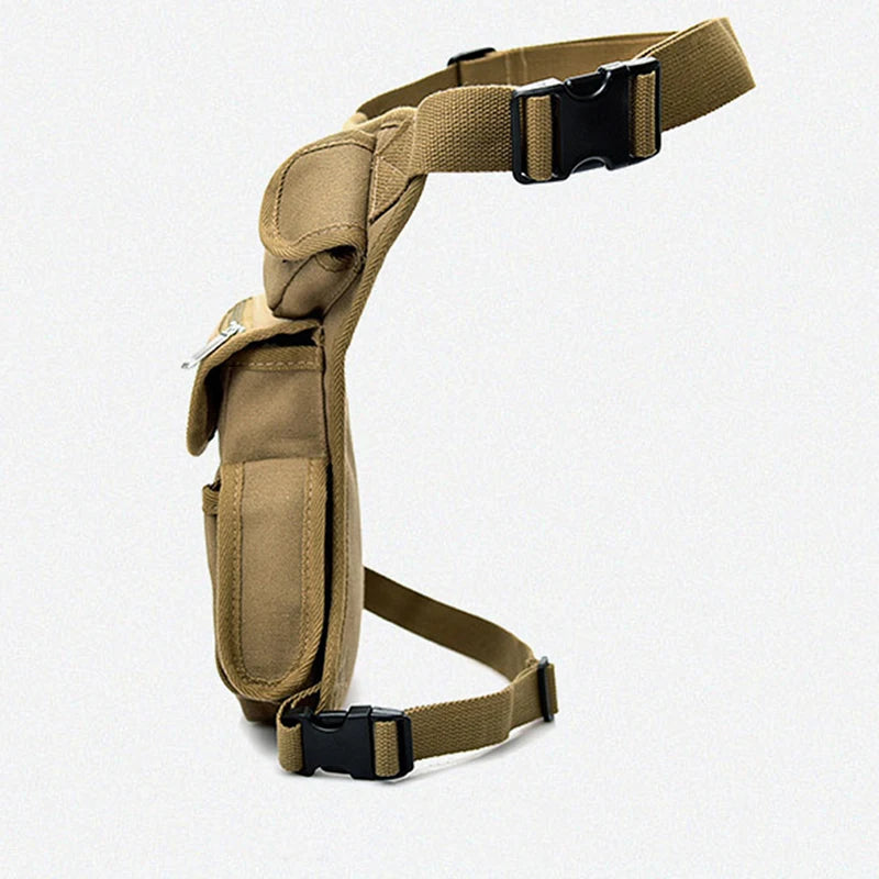 Riñonera Pierna Canvas Hombre - Bolsa Cinturón Bicicleta Moto Dinero Trabajo Alta Calidad