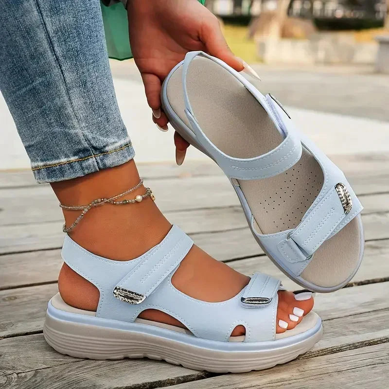 Sandalias Plataforma Mujer 2025 - Zapatos Viaje Playa Ligeras Duraderas