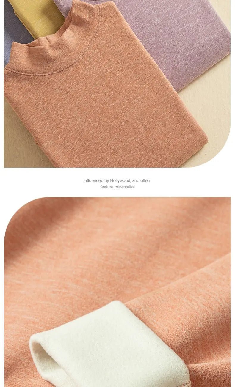 Ropa Interior Térmica Mujer Invierno - Conjunto Camiseta Pantalón Terciopelo Cálido