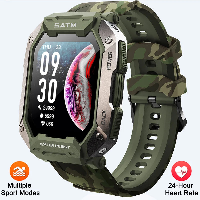 Smartwatch IP68 ATM Natación - Deportivo Outdoor Fitness Tracker Salud para Android iOS