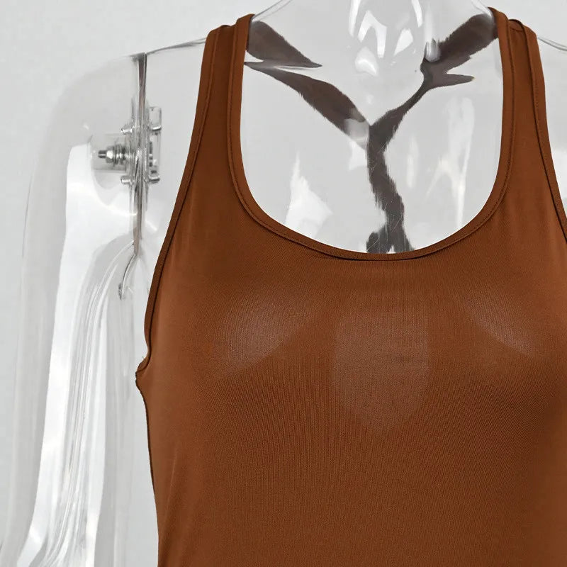 Mono Mujer Verano Sin Mangas Bodycon - Romper Sexy Espalda Descubierta